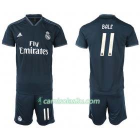 Camisolas de Futebol Real Madrid BALE 11 Criança Equipamento Alternativa 2018/19 Manga Curta